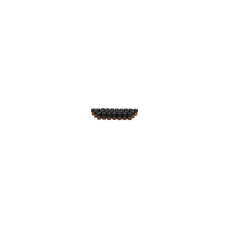 100VA1ML - Vial de Vidrio Ambar Tapa de Plástico 1ml Paq C/100 Jf Lhabo