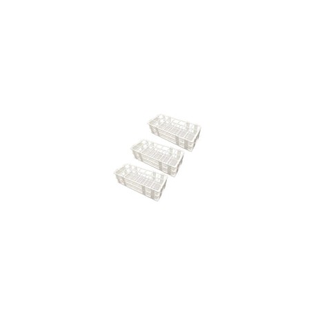 3G2130 - Paquete con 3 Gradillas para Tubo de Ensayo 21x30mm Jf Lhabo