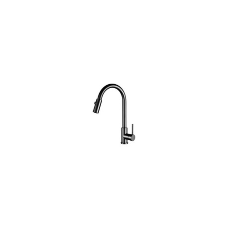 4088.2 - Monomando para Fregadero Nariz Retráctil Negro 4088.2 Dica