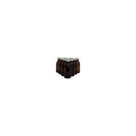 BA125ML10PBA125ML10P - Botella Ámbar Vidrio 125 Ml con Tapa Blanca 10 Piezas Ba125ml10p Qec