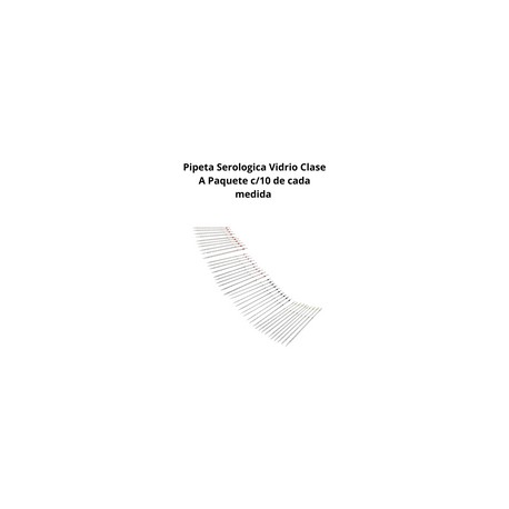 PC10PS - Pipeta Serologica Clase A Paq C/10 de 1,2,5 Y 10ml Jf Lhabo
