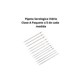 PC3PS - Pipeta Serologica Clase A Paq C/3 de 1,2,5 Y 10ml Jf Lhabo