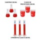JMVP250 - Juego de 9 Piezas Matraz, Vaso Y Probeta 250ml  Jf Lhabo