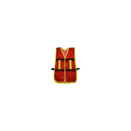 137494 - Chaleco Seguridad Malla Ajustable Gancho Rojo 137494 Surtek