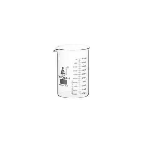 CH0124I - Vaso de Precipitado Graduado de Vidrio 1000 Ml Eisco