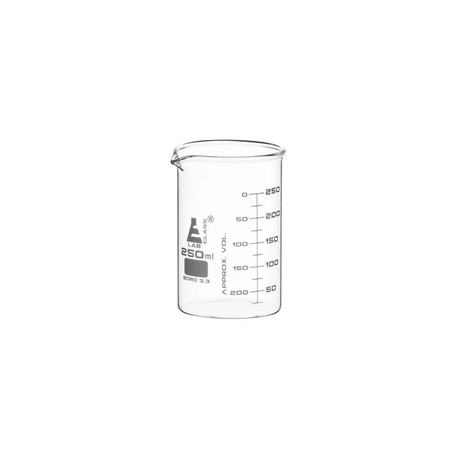 CH0124E - Vaso de Precipitado Graduado de Vidrio 250 Ml Eisco