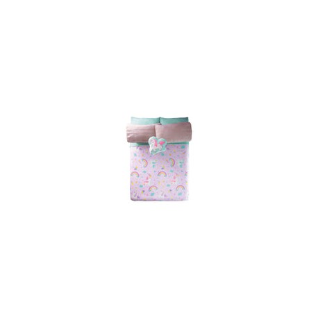 55039 - Cobertor Ligero Sweet Unicorn Matrimonial 55039 Vianney