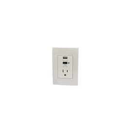 48313 - Contacto 2polos + Tierra con 2 Puertos Usb, 48313 Volteck