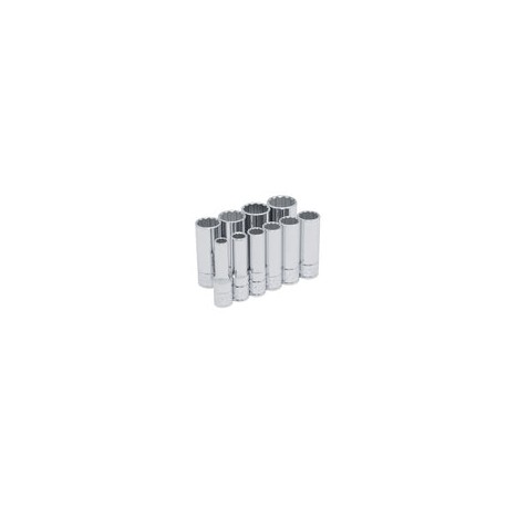52107 - Juego 10 Dados Largos Cuadro de 3/8'' 12 Puntas 52107 Urrea